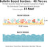 Big Dot of Happiness Ocean Creatures - Scalloped Classroom Decor - Bulletin Board Borders - 51 Feet...