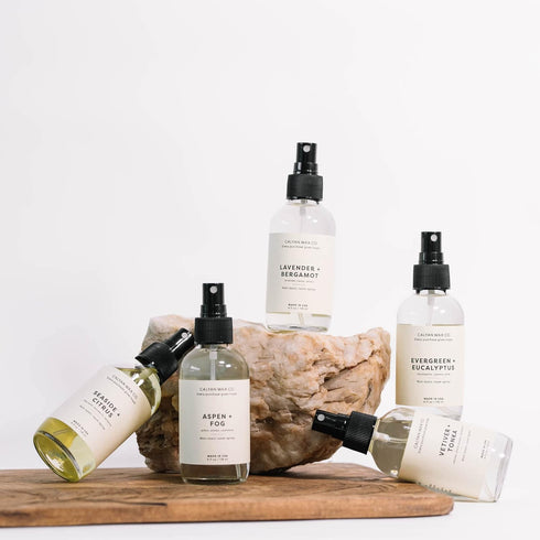 Calyan Wax Co. Lavender & Bergamot Natural Room Spray Infused with Essential Oils, Air Freshener Spray & Aromatic Mist in Non-Aerosal Spray Bottle...