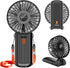 Portable Fan Handheld Fan, Mini Hand Held Fan, 6-15H Cooling Small Personal Fan, 180° Foldable Mini Desk Fan with 4 Quiet Speed, Neck Fan w/Lanyar...