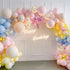Blue and Gold Balloons Arch Kit, Double Stuffed Pastel Blue Balloon Arch Kit Dusty Light Baby Blue Metallic Gold Confetti Balloons for Baby Boy Sh...