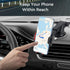 Car Phone Holder Mount with Vent, Strong Grip Dashboard & Windshield-360° Adjustable Holder with Extendable Arm, Universal Smartphone Compatibilit...