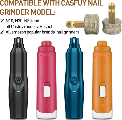 Dog Nail Grinder Replacement Head - 4 Packs - Professional Spare Grinding Head for Dog Electric Claw Nail Grooming Tool - Nail Grinder Replacement...