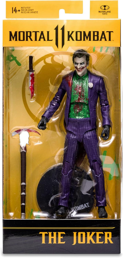 McFarlane Toys Mortal Kombat The Joker (Bloody) 7" Action Figure with Accessories...