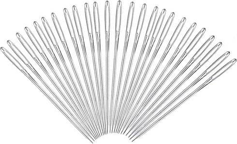 NOS - 25 Superfine Cross Stitch Needles No.18, 2 inch Long, Made in Czechoslovakia...