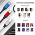 USB C to USB C Cable Nylon Braided 60W 3/3/6/6/10 FT USB Type C Fast Charging Cable for iPhone 15/15 Plus/15 Pro Max, MacBook Pro, iPad Pro Air, S...