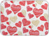 Red Gold Watercolor Hearts Love Dish Drying Mat 16x18 for Kitchen Valentine's Day Love Flowers Dishes Pad Dish Drainer Rack Mats Absorbent Fast Dr...