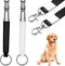 2 Pack Dog Whistle, Adjustable Ultrasonic Silent Dog Whistle, Professional Recall Stop Dog Barking Dog Training Whistles with Lanyard(Black&White)...