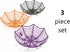 Fun Express Plastic Spider Web Spiderweb Halloween Candy Bowls - 3 Piece Set...