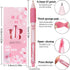Retractable Ballpoint pens, Fine Point(0.5mm), Black Ink, 4-Count Pack, Cute Sekura pens for School Office Supplies (Pink(4-count))...