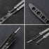GOOD WORKER Butterfly Trainer - Practice Balisong Butterfly Knives NOT Real NOT Sharp Blade - Cool Design - Black Dull Trick Butterfly - Butter Fl...