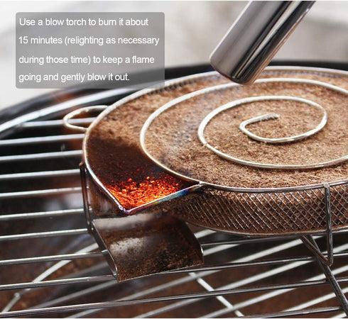 Realcook 8" Cold Smoke Generator, Hot or Cold Smoking on Any BBQ Grill and Smoker, Perfect for Smoked Salmon, Cheese, Pork and More, Smoke Time up...