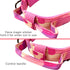 Tactical Dog Collar Military Dog Collar Adjustable Nylon Dog Collar Heavy Duty Metal Buckle with Handle for Dog Training (Pink Camo,L)...