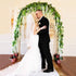 CLONG 5pack Wisteria Garland Flower Garland Artificial Flowers Wisteria Vines Fake Ivy Flowers Total 33ft (White)...