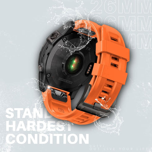 26 watch band compatible with garmin fenix 5x 6x Pro 7x 3 hr quick fit 26mm bands replacement for Epix Pro Gen 2 51mm Enduro 2 Descent Mk1 Mk2 Mk2...