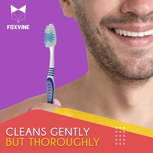 Bulk Toothbrushes 25 Pack | Individually Wrapped Travel Toothbrush Set for Adults & Kids | Made with a Medium-Soft Large Brush Head | BPA-Free & D...
