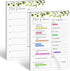 Joyberg 2 PCS Weekly Meal Planner Magnetic for Fridge 8.3x5.5”, Undated Weekly Meal Planner and Grocery List Tearable Shopping List, Magnetic Menu...