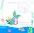 Mermaid Six Cake Topper, Happy 6th Birthday Cake Decor, I'm Six Sign, Little Mermaid Birthday Party Decoration Supplies, Daughter of the Sea, Unde...