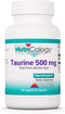 Nutricology Taurine 500mg Supplement - Cardiovascular Support, Free Form Amino Acid, Pure, Organic, Vegetarian Capsules - 100 Count...