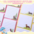 12 Pack Dog Cat Notepad Small to Do List Sticky Notes Funny Cute Note Pads Dog Sticky Notes Puppy Cat Theme Self Stick Note Pads Memo Pads for Off...