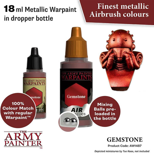 The Army Painter Warpaint Air Metallics Gemstone - Acrylic Non-Toxic Heavily Pigmented Water Based Paint for Tabletop Roleplaying, Boardgames, and...