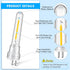 Meonum 14 Pack S14 Replacement Light Bulbs, 1.7 Watt Replacement S14 LED Bulb, Shatterproof Waterproof and Dimmable Replacement S14 Light Bulb for...