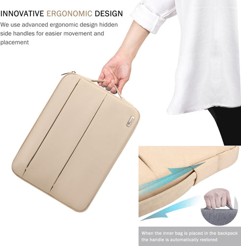 Voova Laptop Sleeve Case Compatible with 13.3 13.6 Inch MacBook Air/Pro M2 M1 2016-2022, 13 Inch Surface Pro X / 9/8, 13.5 Surface Laptop 5/4, Wat...