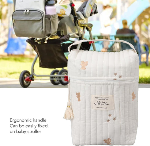 Diaper Bag Tote, Travel Diaper Tote, Multifunction Baby Bag for Bottle Wipes Pacifier (Little Bear)...