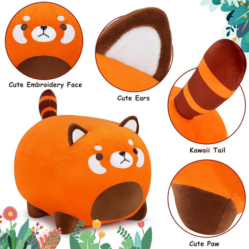 Red Panda Plush-16" Red Panda Plush Pillow Stuffed Animals, Orange Panda Plushie Cute Plushies Red Panda Anime Plush Pillows, Kawaii Panda Cuddle ...