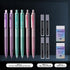 WRITECH Up Mechanical Pencil Set: 6ct Pastel Mechanical Pencils 0.7mm with 4 Tubes of HB Lead Refills and 2 Extra Erasers for Writing Drawing Sket...