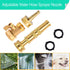 Solid Brass Heavy Duty Adjustable Twist Hose Nozzle,CM CUMIZON Jet Sweeper Nozzle, High Pressure Hose Nozzle with On-Off Valve, Leak-Free Operatio...