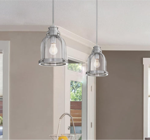 Westinghouse 5167220 8 Watt (75 Watt Equivalent) A19 Dimmable Clear Filament LED Light Bulb, Medium Base, 6 Pack...