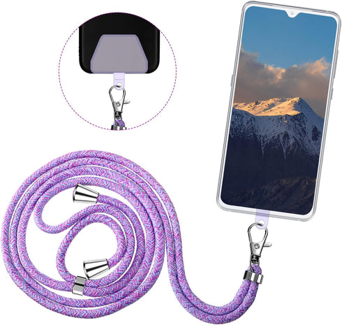 Weewooday 4 Pcs Universal Cell Phone Lanyard Around The Neck Phone Strap Crossbody with Patch for Most Mobile(Bright Color Series)...