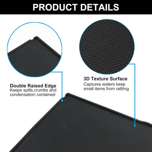 Dashboard Mats Compatible for 2018-2022 2023 Subaru Crosstrek/Impreza and for Subaru Forester 2019-2024 Accessories Center Console Liner Mats Inse...