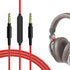 Geekria Audio Cable with Mic Compatible with ATH-M20xBT/M50xBT2, Denon AH-MM300 Headphones Cable, 3.5mm Replacement Stereo Cord with Inline Microp...