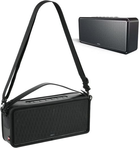TXEsign Travel Carrying Cover Mesh Case for DOSS SoundBox XL Bluetooth Speaker Protective Sleeve Speaker Cover Carrying Case with Handle Strap and...