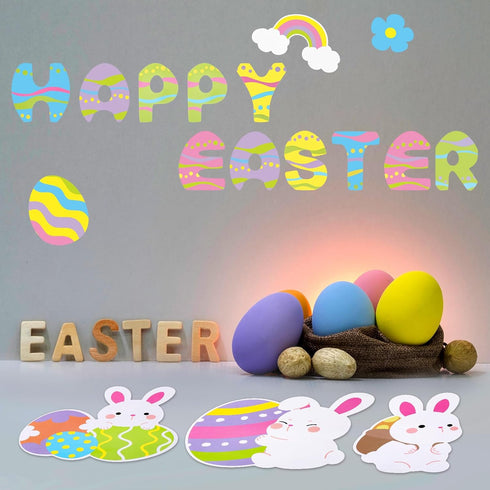Tenare 133 Pcs Bulletin Board Letters Rabbit Alphabet Cutouts Numbers Set 110 Uppercase Poster Board Letters 23 Symbols ABC Letters for Classroom ...