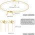 Dainty Gold Bow Ribbon Knot Jewelry Set with Stud Earrings Choker Necklace Bracelet for Women, Y2K Girly Cute Classic Snake Chain Bowknot Balletco...