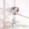 Crystal Sun Catcher for Window, Tree of Life Sun Catchers Decor with Prisms Hanging Suncatcher with Crystal Heart Shaped Hanging Ornament Chakra S...