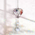 Crystal Sun Catcher for Window, Tree of Life Sun Catchers Decor with Prisms Hanging Suncatcher with Crystal Heart Shaped Hanging Ornament Chakra S...