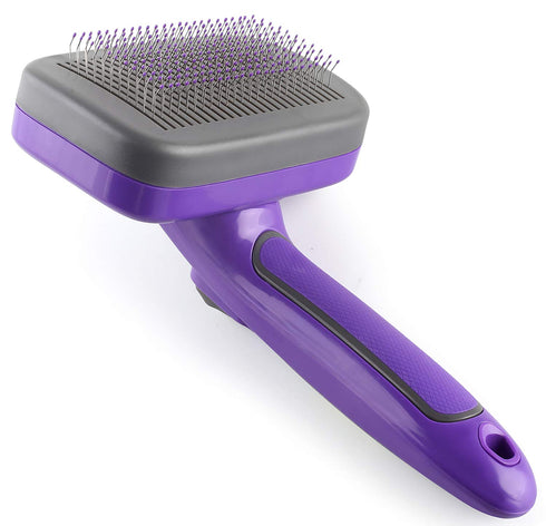 Hertzko Self Cleaning Slicker Brush for Pets, Dog & Cat Brush, Dog Brush for Shedding, Cat & Dog Grooming, Grooming Brushes for Long Short Haired ...