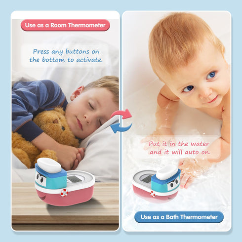 Baby Bath Thermometer for Newborn | Digital Bath Water Temperature Sensor | Infants Bathtub Thermometer with Visual Alarm | Kids Bathing Floating ...