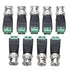 BNC Male Balun Connector 28 Pcs Coaxial Cat5 to BNC Male Connector and BNC to 2 Screw Camera Terminal Male Adpater for CCTV Surveillance Video Cam...