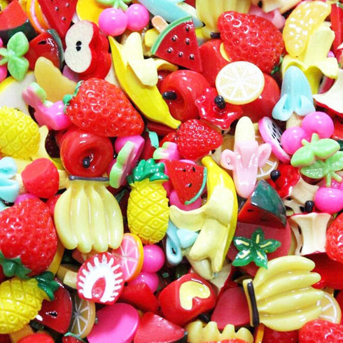Halloluck 50 Pcs Slime Charms Easter DIY Craft Making Resin Jewery Making Kit, Resin Flatback Slime Beads Making Supplies for DIY Scrapbooking Cra...