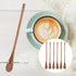 Operitacx 6 Pcs Wooden Spoons, Long Handle Wooden Mixing Spoons Bulk, Long Spoon Tea Spoons For Honey Spoon Mixing Stirring Eating Cooking...