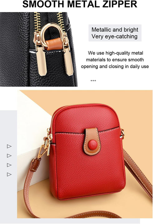 Small Crossbody Bags for Women, Leather Phone Purse Cross Body Bag Women Purses for Women, Small Crossbody Purse for Women...