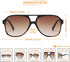 Freckles Mark Vintage Retro 70s Sunglasses for Women Men Classic Large Square Aviator Trendy Glasses...