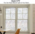 Kromapolis Window Privacy Film, Vinyl Glass Covering, Stained Decorative Film Frosted, Static Window Clings, Non-Adhesive, No-Glue (17.5 x 78.7 in...