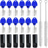 Draft Beer Tap Plugs Brush Beer Faucet Cap, 12PCS Keg Tap Plug + 6PCS Beer Tap Cover + 2PCS Long Cleaning Brush, Beer Faucet Brush Plugs Beer Fauc...