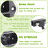 AC 250V 10A 2 in 1 Mount Inlet Module Plug Socket Power Entry Connector Male Blades with 10A Fuse and 18 AWG Extension Cable...