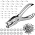300 Pcs 3/4 Inch Brass Paper Fasteners and 300 Pcs Plated Brass Washers with Hole Punc Round Pastel Paper Brads Silver Metal Brad Split Pins for S...